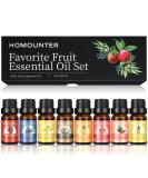 Fruit Essential Oil Set for Diffusers - Natural Fruity Fragrance Oils for Candle & Soap Making - 8 Pack (Grape Citrus & More) - Aromatherapy Oils for Home & Summer - Buy Online on GoSupps.com