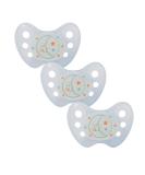 Dentistar Silikon Night Schnuller in a set of 3 - size 2 6-14 months - Nuckel lights in the dark - Luminous snull with dental level - Made in Germany - moon blue - Buy Online on GoSupps.com