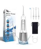 JNGOODS Cordless Water Dental Flosser - 300ml Rechargeable Oral Irrigator IPX7 Waterproof 4 Modes 4 Jet Tips Portable for Travel & Home Use (White - Buy Online on GoSupps.com