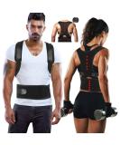 Magnetic Back Support Posture Corrector 10 Magnets Adjustable Straps Breathable Mesh Enhance Comfort & Alignment - Buy Online on GoSupps.com