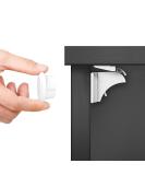 Dokon Child Safety Magnetic Cupboard Locks (10 Locks + 2 Keys) No Tools Or Screws Needed Baby Safety Locks for Cabinets and Drawers White - Buy Online on GoSupps.com