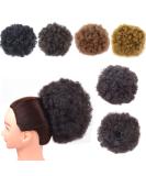 Short Kinky Curly Afro Puff Drawstring Ponytail Extension | Clip-in Synthetic Hairpiece for Women - Large 2 - Buy Online on GoSupps.com