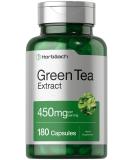 Green Tea Extract Capsules 450mg | 180 Count | Herbal Supplement | Non-GMO & Gluten Free - Buy Online on GoSupps.com