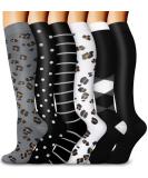 Buy Blongw Compression Stockings for Men - 6 Pairs of Support Knee Socks for Sports Travel and Running - A4 Assorted 04 S-M - Buy Online on GoSupps.com