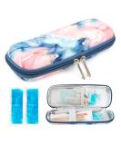 YOUSHARES Insulin Cooler Travel Case - Small EVA Diabetic Organizer with Ice Pack - Portable Medication Cooling Bag for Insulation - Epi Pen Carrying Bag - Quicksand Powder - Buy Online on GoSupps.com