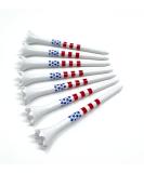 NorthPointe 3 USA Stars and Stripes American Flag Golf Tees - 100 Tees Bulk Pack | Patriotic Golf Accessories - Buy Online on GoSupps.com