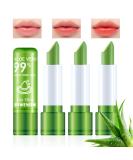 4PCS Aloe Vera Color Changing Lipstick Set - Waterproof PH Mood Magic Lip Balm | Long Lasting & Moisturizing Makeup for Women - Buy Online on GoSupps.com