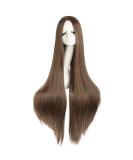 MapofBeauty Brown 40/100cm Straight Long Costume Anime Wig - Buy Online on GoSupps.com