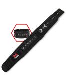 Picsil Lumbar Belt for Weight Lifting | Ideal for Squats Cross Lifting & Lunges | Customizable with Patches | Available in 3 Colors & 5 Sizes | XL Black - Buy Online on GoSupps.com