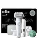 Braun Silk- pil 9 SkinSpa All-in-One Set - Ultimate Hair Removal for Women | Long-lasting Epilation & Facial Hair Remover - Model 9-381 White/Silver - Buy Online on GoSupps.com
