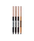 Ruby Kisses Waterproof Eyeliner 24HR Long-Lasting Mechanical Pencil 4 Pack - Blackest Black, Black Brown, Dark Brown, Glittery Gold - Smudgeproof Formula with Built-in Sharpener - 2 Set - Buy Online on GoSupps.com