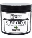 Taconic Shave All Natural Bay Rum Shave Cream for Men - Moisturizing 4 oz Shaving Cream Tub with Skin Soothing Ingredients - Ideal for All Skin Types - International Shipping Available - Buy Online on GoSupps.com