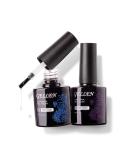 Gellen Base Coat Top Coat, for Gel Nails Polish UV LED Soak Off No Wipe Glossy Top Coat Long Lasting Home Gel Manicure Kit - 0.33 Fl oz *2 - Buy Online on GoSupps.com