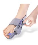 Ergonomic Bunion Corrector for Men & Women | Adjustable Orthopedic Toe Straightener with Comfort Silicone Pad | Effective Big Toe Bunion Relief (Grey - Buy Online on GoSupps.com