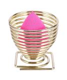 AYNEFY Cosmetic Puff Stand - Dual Type Makeup Sponge Blender Holder Rack | Gold Square Base | Beauty Tool for All Makeup Sponges - Buy Online on GoSupps.com