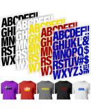 880 Pieces 2 Inch Iron-On Letters for Clothing in 5 Colors - DIY T-Shirt Printing & Crafts Decorations - Buy Online on GoSupps.com