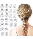 24-Piece Hair Spiral Accessories Set | Wedding Curlies Pearl & Crystal Hair Clips for Brides - Buy Online on GoSupps.com