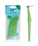 TePe Angle Interdental Brushes Green (ISO Size 5 0.8 mm) - Effective Cleaning for Hard-to-Reach Areas | 1 x 6 Pack - Buy Online on GoSupps.com