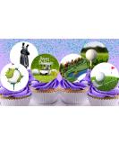 24 x Pre-Cut Golf 1 Edible Stand up Wafer Paper Cupcake Toppers Cake Decorations Happy Birthday Party Sport - Buy Online on GoSupps.com