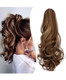 Mitrygreen Claw Clip Ponytail Extension 18" Clip in Wavy Ponytail Hair Extensions Long Pony Tails for Women Extensions Ash Blonde Mix Light Brown Wave Hairpiece 18 Inch (Pack of 1) Ash Blonde Mix Light Brown-Wavy - Buy Online on GoSupps.com