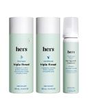 Hers Thick Fix Shampoo Conditioner & Minoxidil Set for Women - Hair Loss Treatment with Foam 5% Minoxidil - Color Safe Hair Thickening - 3 Count - Buy Online on GoSupps.com