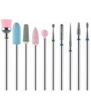 URAQT Nail Drill Bits Set  10 pcs Electric Nail Drill Bits Kit 3/32  Professional Cuticle Polishing Bits for Acrylic Gel Nails  Electric Nail Files Manicure Pedicure Drill Tool 10pcs - Buy Online on GoSupps.com