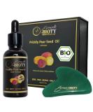 Organic Cactus Core Oil 100% Pure - Anti-Aging Face Hair & Nail Care | 30ml + Free Jade Gua Sha Massage Tool - Buy Online on GoSupps.com