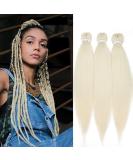 Tess 66 cm Pre-Stretched Braiding Hair - Jumbo Blonde Braid Extensions (90g) - 1 Piece Kunsthaar for Stunning Hairstyles - Buy Online on GoSupps.com