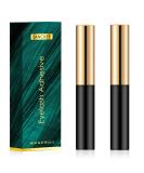 Lanciley Black Eyelash Glue 3g*2 - Strong Hold, Waterproof Formula for Strip & Cluster Lashes - Fast Drying Adhesive with Brush Applicator (2 Pack) - Buy Online on GoSupps.com