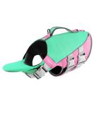 ThinkPet Dog Life Jacket - Adjustable Reflective Buoyancy Vest for Small Dogs | Mint Green & Pink - Buy Online on GoSupps.com
