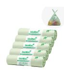 Biomat Compostable 20L Organic Waste Bags with Handle - 130 Premium Quality Bags DINPlus Certified Climate-Neutral Made in Germany (5 Pack) - Buy Online on GoSupps.com