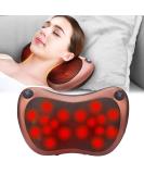 Shiatsu Massage Pillow & Device - Electric Back & Neck Massager with 18 Rotating Heads 3 Speeds - Ideal for Home Office & Car | International Shipping Available - Buy Online on GoSupps.com