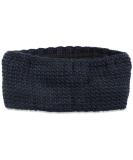 styleBREAKER Dark Blue Crochet Look Headband - Women's Thermal Fleece Winter Accessory 04026051 - Buy Online on GoSupps.com
