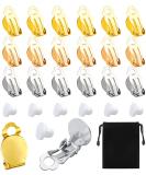 60 Piece Round Flat Back Clip-On Earring Findings in 3 Colors with Pads for DIY Jewelry Making - Buy Online on GoSupps.com