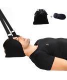 Neck Hammock - Head & Neck Massager for Pain Relief | Relaxing Neck Massage Device for Office Use (Black) - Buy Online on GoSupps.com