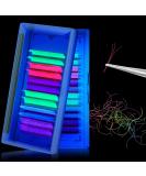 Neon Color Eyelash Extensions - 0.07mm D Curl 15mm Glow in the Dark Volume Lashes for Halloween & Christmas Parties - Buy Online on GoSupps.com