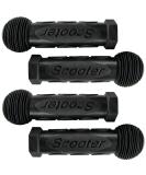 Lomodo Kids Bike Hand Grips - Non-Slip Ridged Turbo Shape for Children - 2 Pairs, Black - Buy Online on GoSupps.com