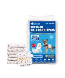 Disposable Male Dog Diapers - Highly Absorbent & Leak-Proof | 20 Pack with Wetness Indicator | XS Size - Buy Online on GoSupps.com