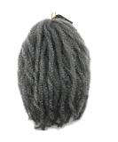 Buy Coolbers 18 Afro Kinky Curly Crochet Braids - Synthetic Marley Bob Hair (6 Packs Gray) for Stunning and Versatile Styles - Buy Online on GoSupps.com