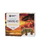 Rhinoceros Soapstone Sculpture DIY Kit - StudioStone Creative | Arts and Crafts for Kids and Adults - Buy Online on GoSupps.com