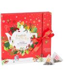 English Tea Shop Organic Book Style Red Advent Calendar - 25 Loose Leaf Tea Pyramid Bags - 13 Different Flavours. 50 g U060772 - Buy Online on GoSupps.com