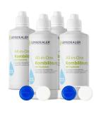 Lensdeal contact lenses FLUESTATION FOR SWICE LINSENS Care product with hyalurone all-in-one combination solution 4 bottle of 360ml contact lens fluid including 4 lentil containers - Buy Online on GoSupps.com