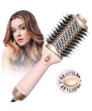 Unipampa 4-in-1 Warm Air Brush & Dryer | 1200W Styling Tool for All Hair Types | Curling & Volume Brush in Pink - Buy Online on GoSupps.com