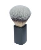Premium Synthetic Hair Shaving Brush - Black Plastic Handle 10 cm Height 21 mm Ring Diameter - International Shipping Available - Buy Online on GoSupps.com