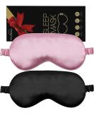 Buy 2-Pack Sleep Masks | 100% Light Blocking Eye Masks for Comfortable Sleep Travel & Yoga - Super Soft & Ultra Light for Men & Women - Buy Online on GoSupps.com