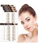 77Pairs 4D Hair-Like Eyebrow Tattoo Stickers - Waterproof Natural Fake Eyebrow for Women/Girls (Brown) - Buy Online on GoSupps.com