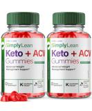 Simply Lean Keto + ACV Gummies - 2 Pack for Advanced Weight Loss | Maximum Strength 120 Gummies for Effective Keto Support - Buy Online on GoSupps.com