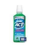 ACT Total Care Zero Alcohol Fluoride Mouthwash 18 fl. oz - Fresh Mint | Kills Bad Breath Germs | Anticavity Protection - Buy Online on GoSupps.com