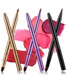 WLLHYF 3PCS Dual End Lip Brush Concealer Brushes Retractable Lipstick Eyeshadow Foundation Makeup Brush Travel Size Lipstick Brush With Cap(Gold/Purple/Black) - Buy Online on GoSupps.com