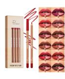 12 Colors Matte Lip Liner Pens Set - Moisturizing Long-Lasting & Non-Sticking Lip Makeup Pencils - Buy Online on GoSupps.com